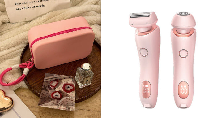 2 In 1 Hair Removal Epilator USB Rechargeable Trimmer Women Body Razor Face Leg Armpit Bikini Hand Pubic Shaver Hair Remover 0abkse-a8