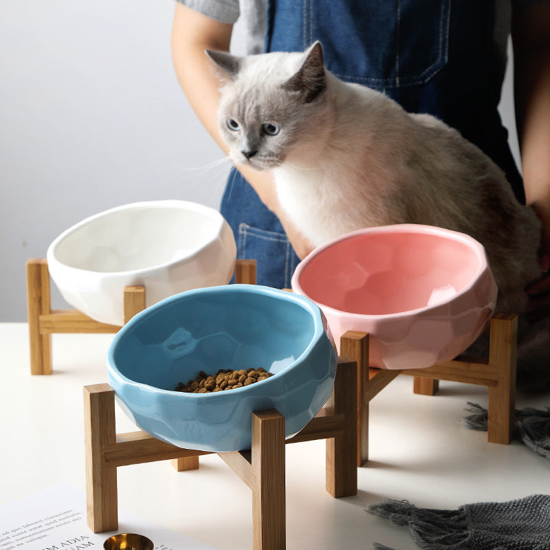 Pet bowl oblique mouth cat bowl food bowl dog bowl method bucket food bowl 0abkse-a8