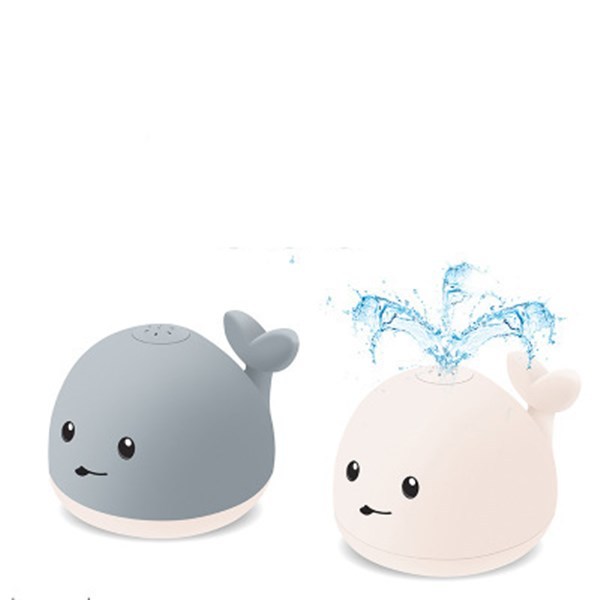 Baby Cute Cartoon Whale Floating Spraying Water Bath Toys With Light Music LED Light Baby Toys 0abkse-a8