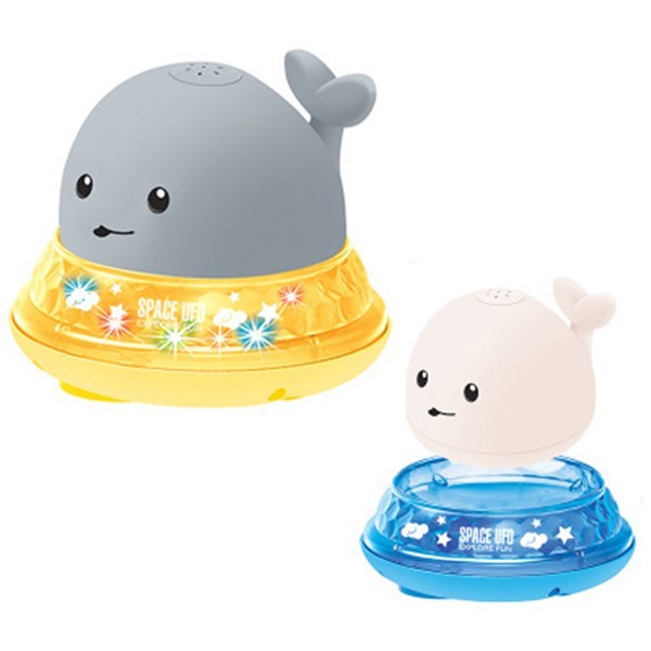 Baby Cute Cartoon Whale Floating Spraying Water Bath Toys With Light Music LED Light Baby Toys 0abkse-a8