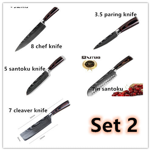 Carpenter's Special Set 6-piece Set 8-piece Set Knife Chef Knife Kitchen Knife Cooking 0abkse-a8