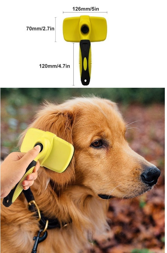 Provides excellent results of pet grooming: Soft on the skin and coat your pet has soft and flexible bristles for easy and effective brushing. 0abkse-a8