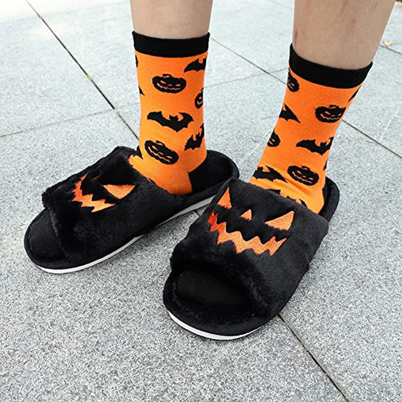 Halloween Shoes Winter Cute Warm Home Slippers Women 0abkse-a8