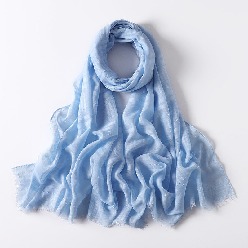 Premium Crinkle Gradient Color Hijab Tie-Dye Printed Scarf