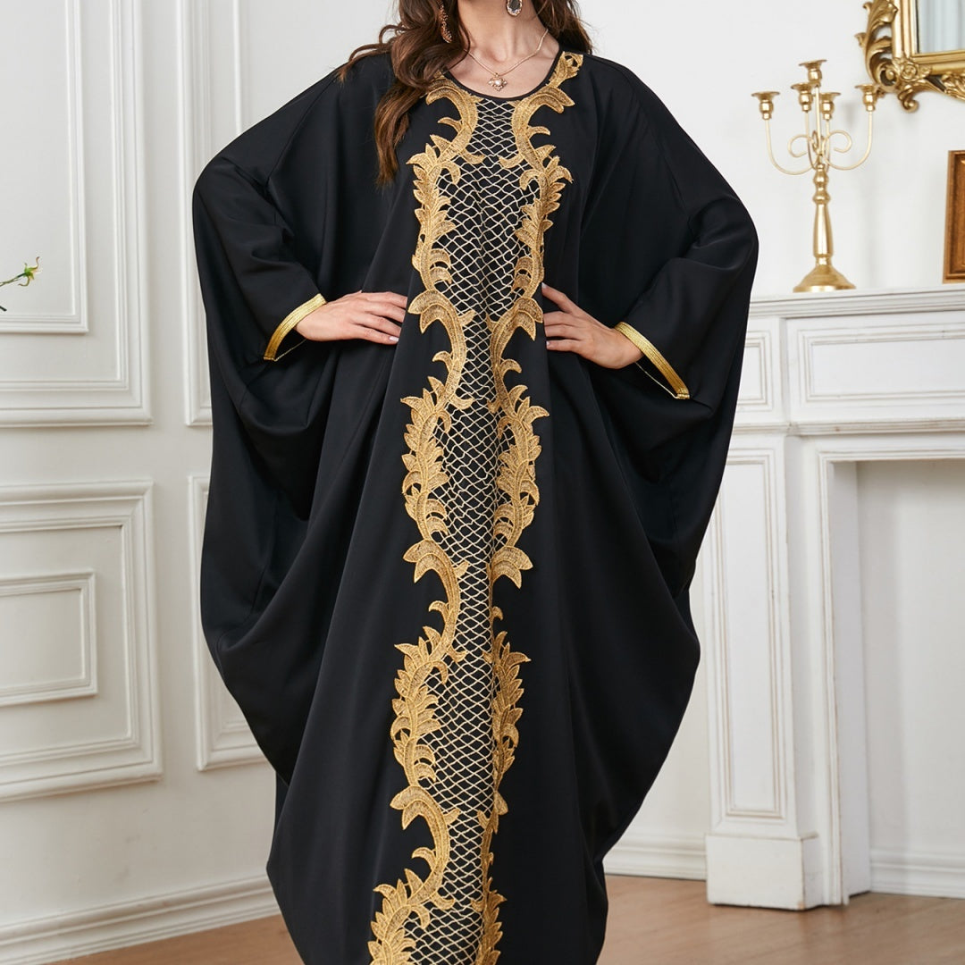 Muslim Djellaba Women's Batwing Sleeve Abaya Dress