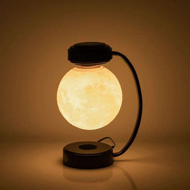 3D LED Moon Night Light Wireless Magnetic Levitating Rotating Floating Ball Lamp For School Office Bookshop Home Decoration 0abkse-a8