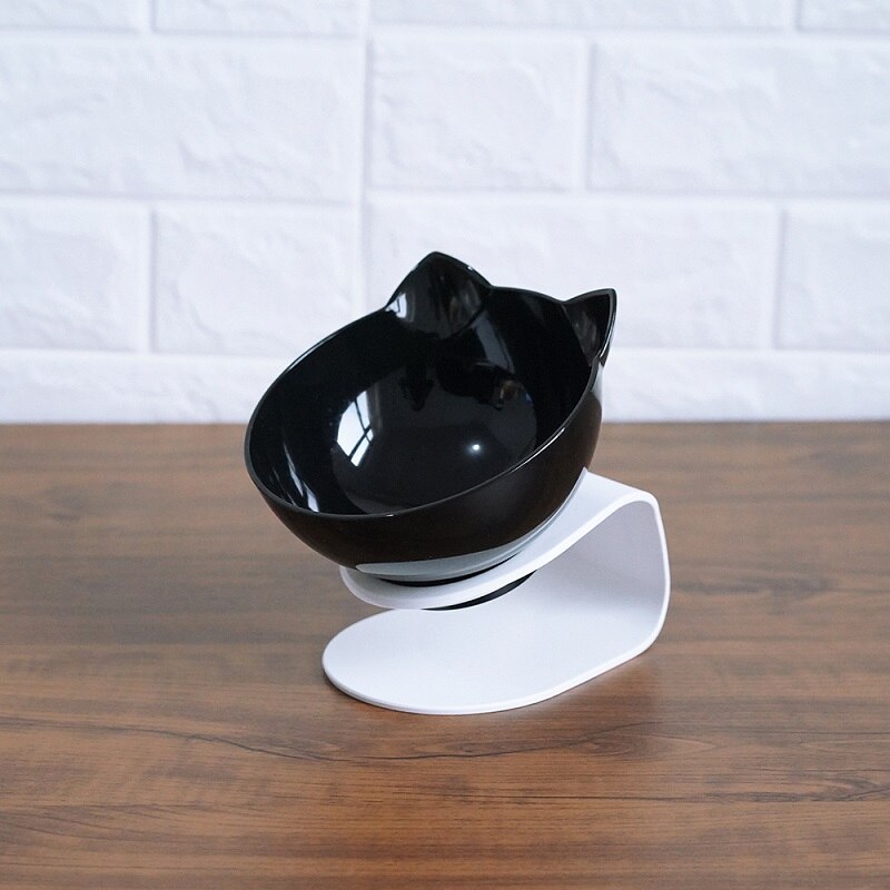 Cat Double Bowl Cat Food Bowl Protects Cervical Vertebra 0abkse-a8