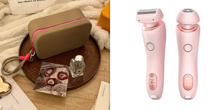 2 In 1 Hair Removal Epilator USB Rechargeable Trimmer Women Body Razor Face Leg Armpit Bikini Hand Pubic Shaver Hair Remover 0abkse-a8