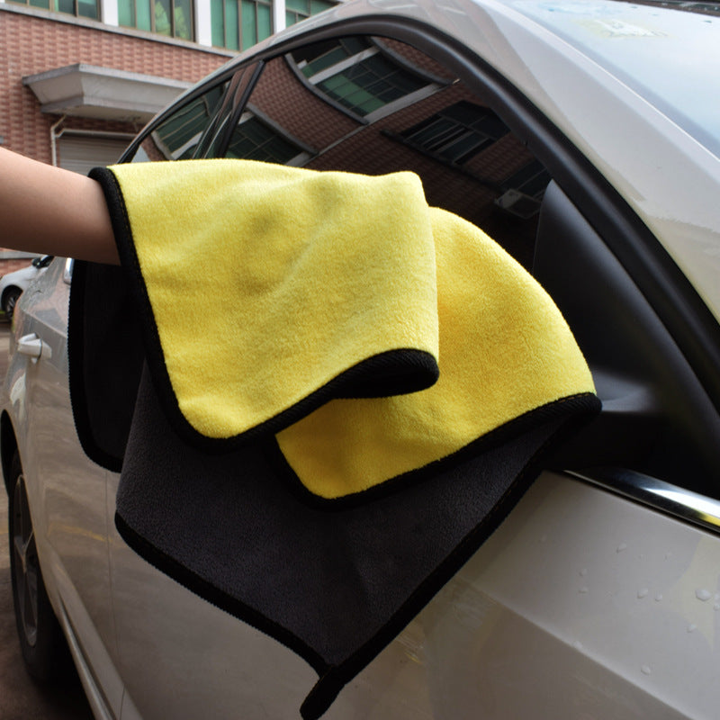 Two-color Couble-sided Car Dual-use Cleaning Car Wash Towel 0abkse-a8