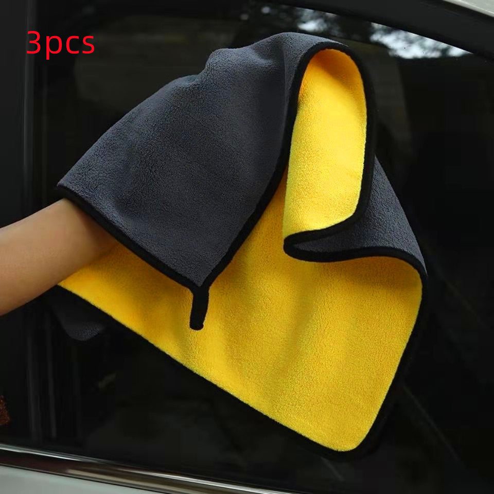 Two-color Couble-sided Car Dual-use Cleaning Car Wash Towel 0abkse-a8