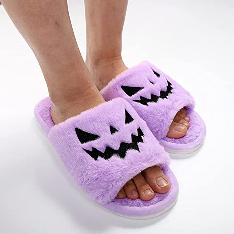 Halloween Shoes Winter Cute Warm Home Slippers Women 0abkse-a8