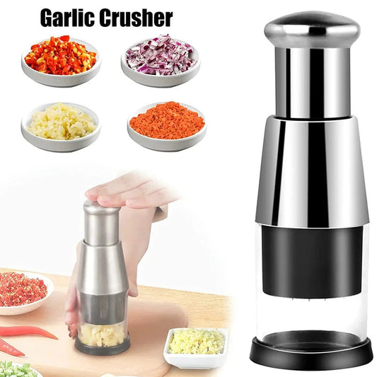 Garlic Crusher Onion Chopper Multipeler Vegetables Chopper Manual Garlic Press Machine Garlic Squeezer Kitchen Gadget 0abkse-a8